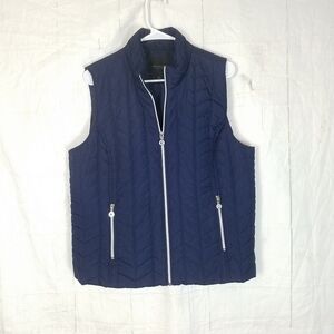 Marc new york blue quilted vest